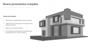 Simple House Presentation Template Slide Design-Four points